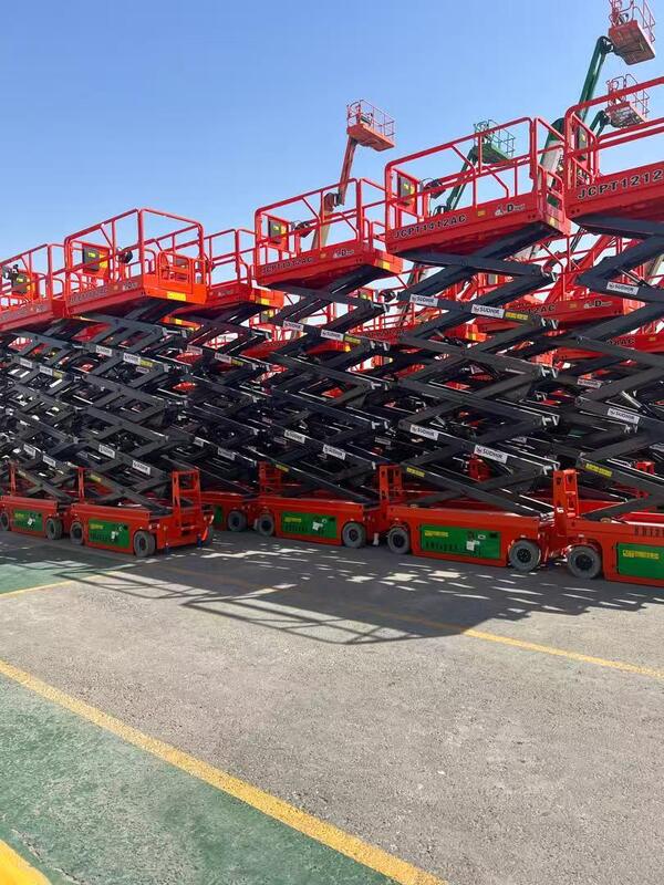 Piattaforma di lavoro pieghevole per alta quota, utilizzata per lavori edili interni e lavori su pareti esterne