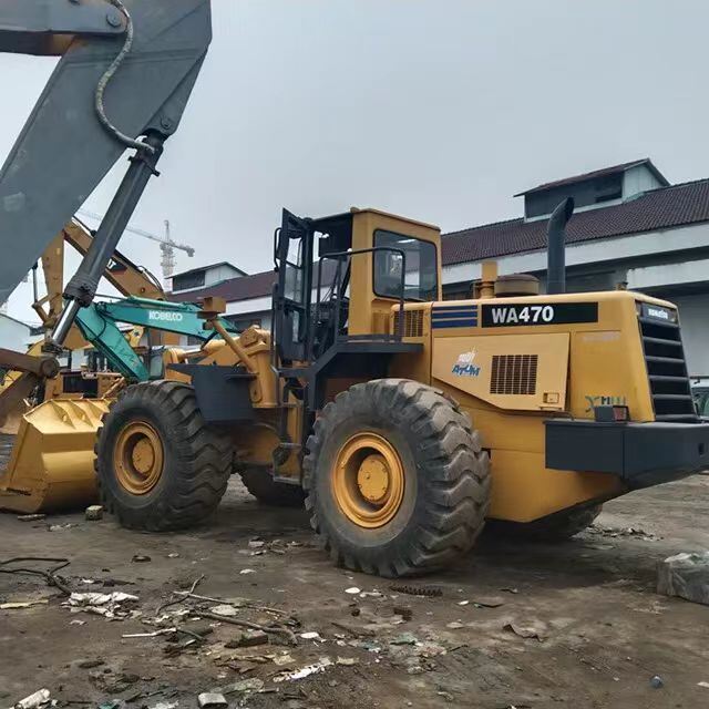 Prodotto in Giappone Originale Komatsu WA470-3 caricatore a ruote vendita a caldo Komatsu470 caricatore anteriore Usato komatsu 380 320 470 500 caricatori